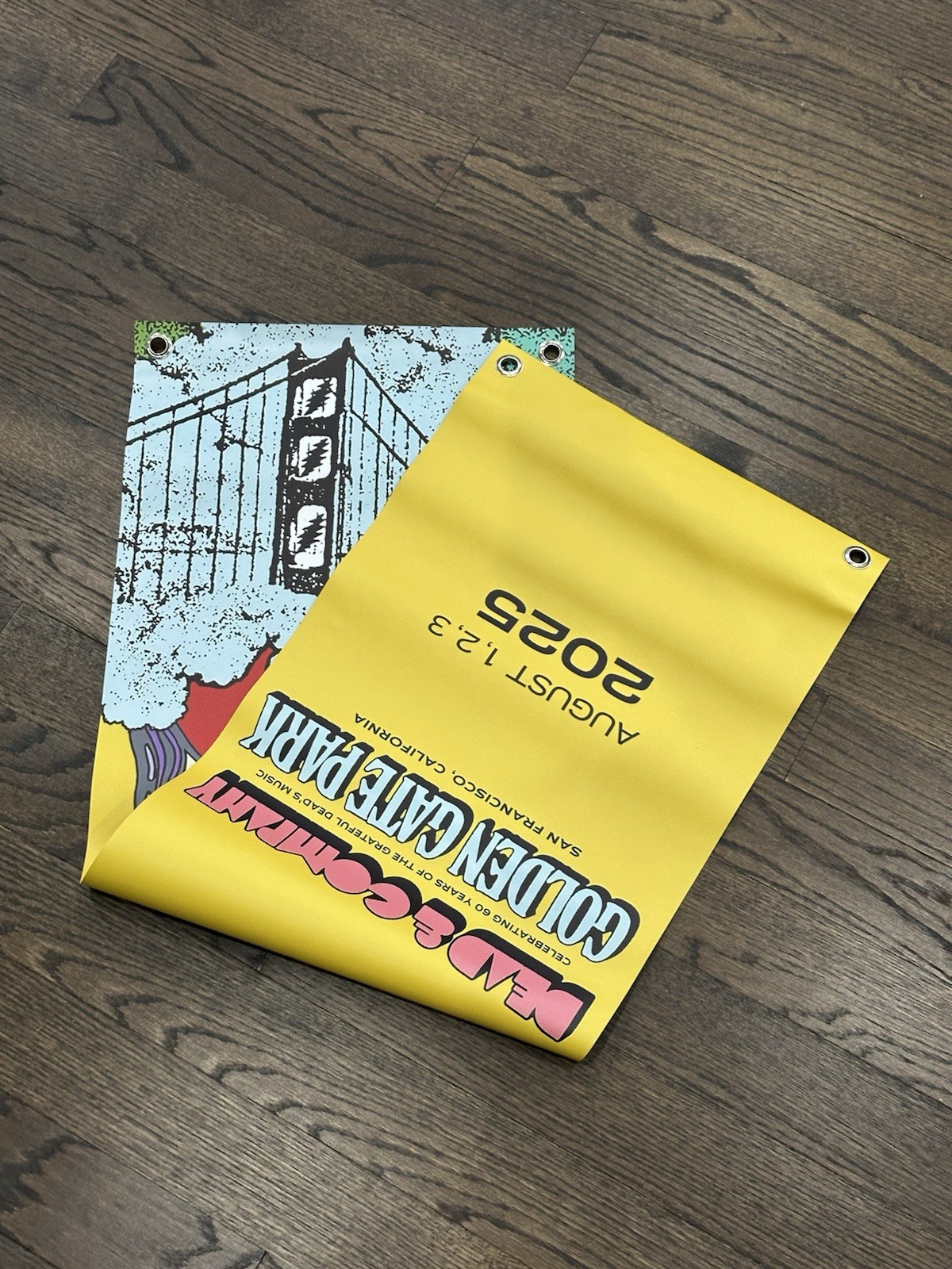 Dead & Co San Fran 2025 Concert Big Banner Memorabilia Grateful Dead 60 Years