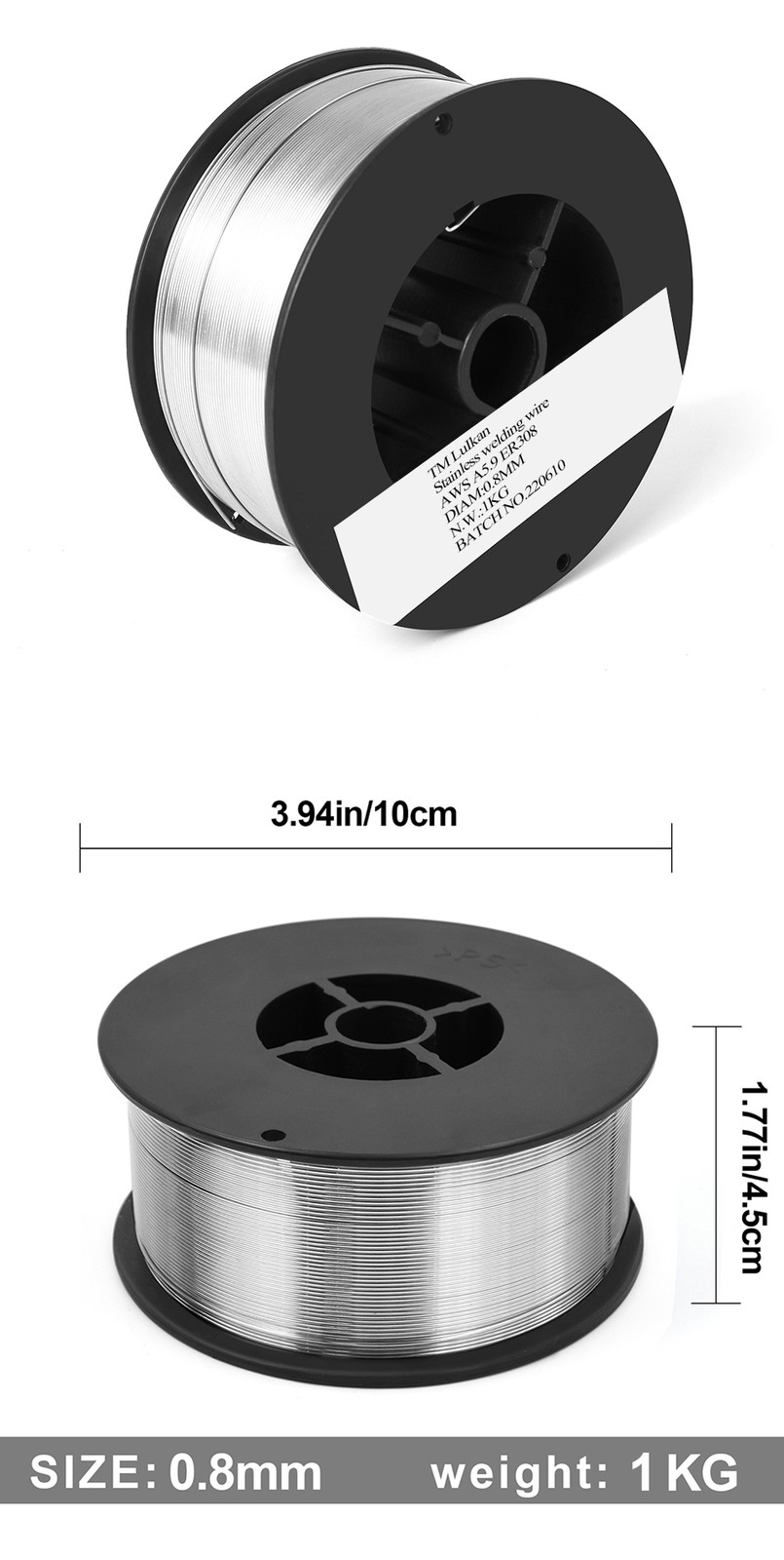 HItbox 9.92lbs 0.03" ER70S-6 Carbon Steel Welding Wire Gas MIG Welding Wire US