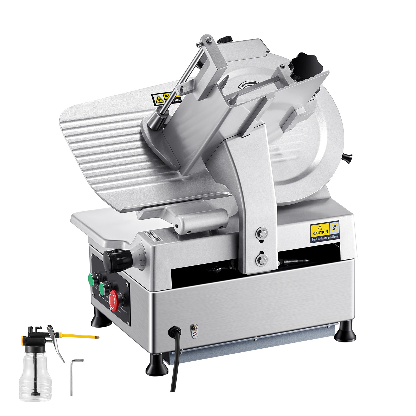 VEVOR 12" Automatic Meat Slicer 550W Electric Deli Food Bread Cheese Slicer