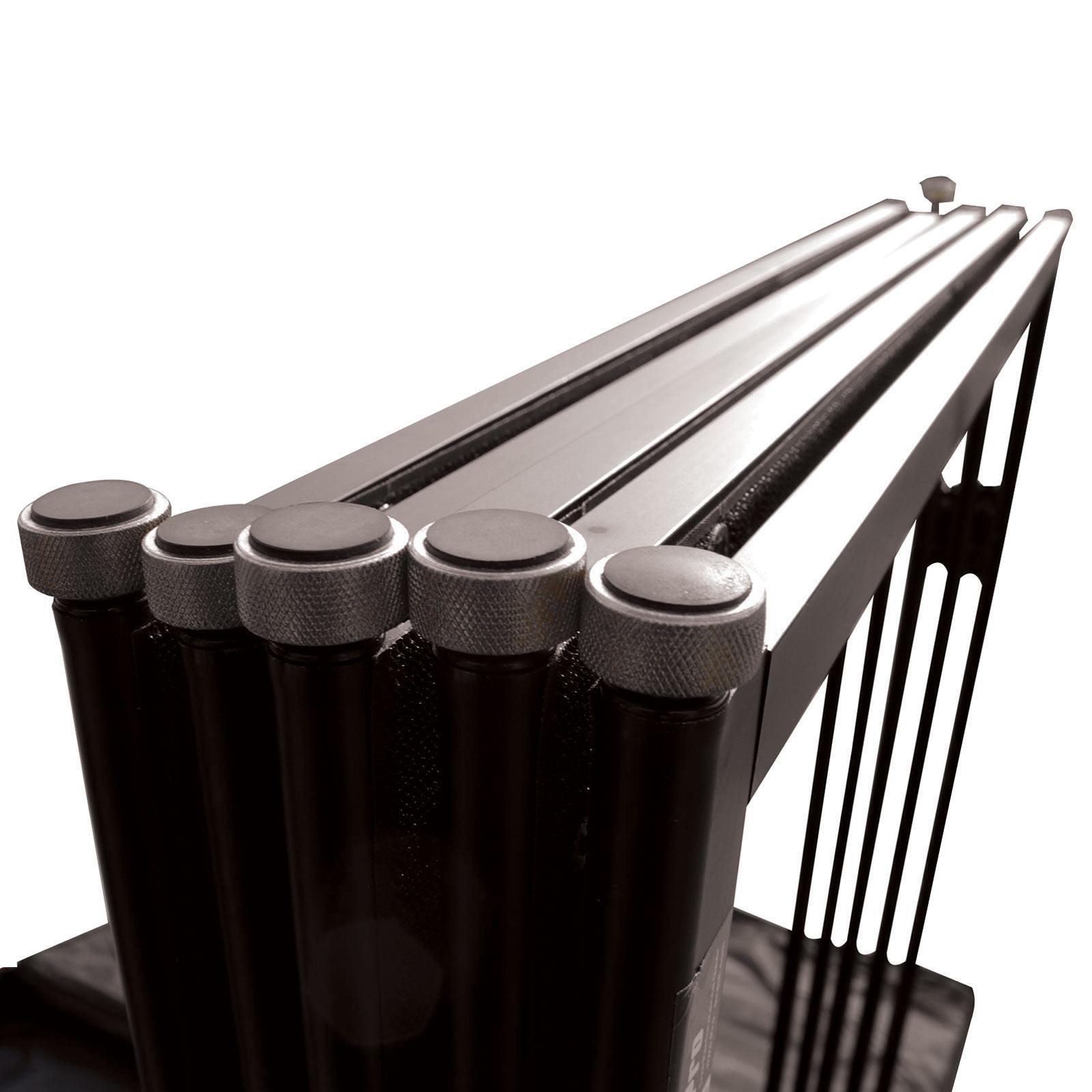 ProX XF-5X3048B Black Aluminum 5 Panel Scrim Facade Frontboard + DJ Chair