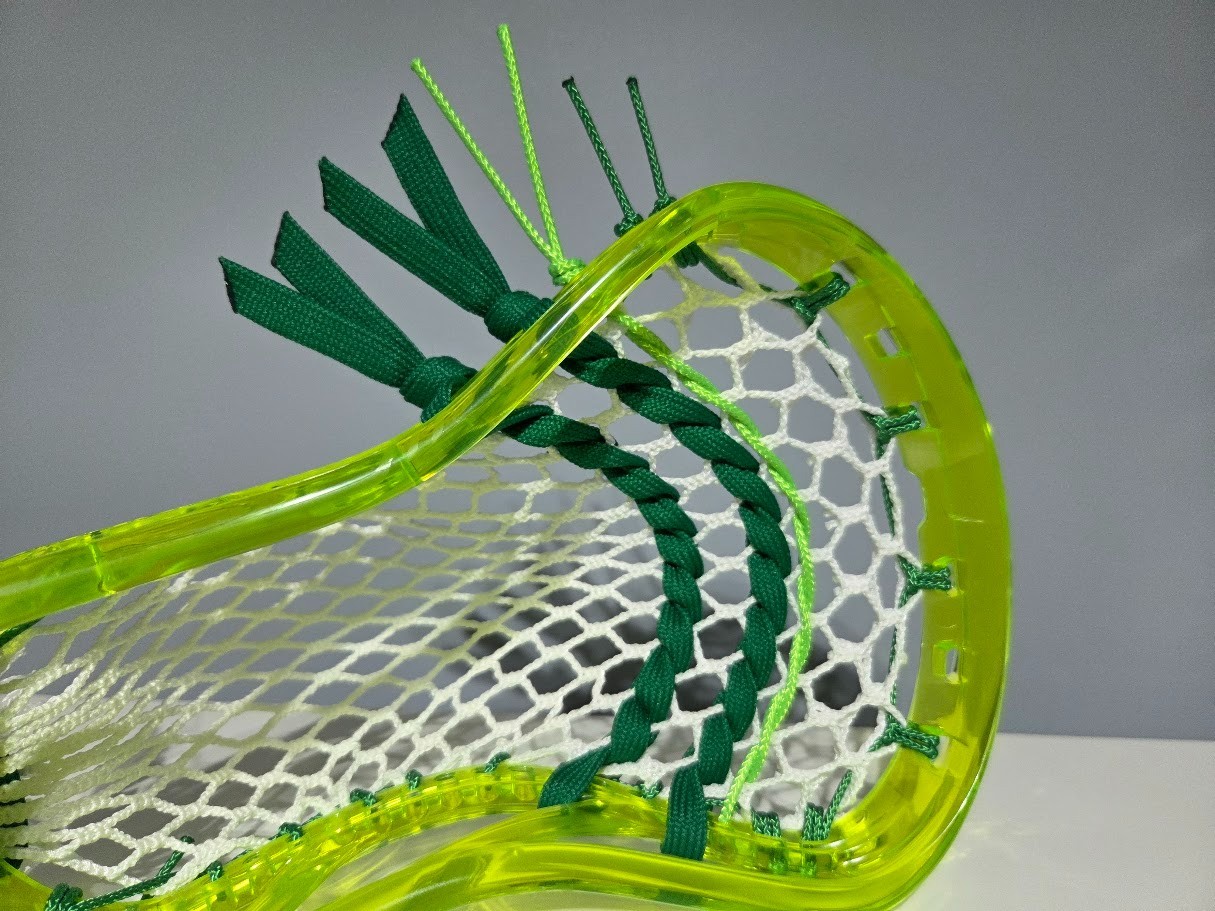 Attack Pocket: New ECD ION Lime Mid Low Kelly Green Lax Lacrosse Head HERO 4.0