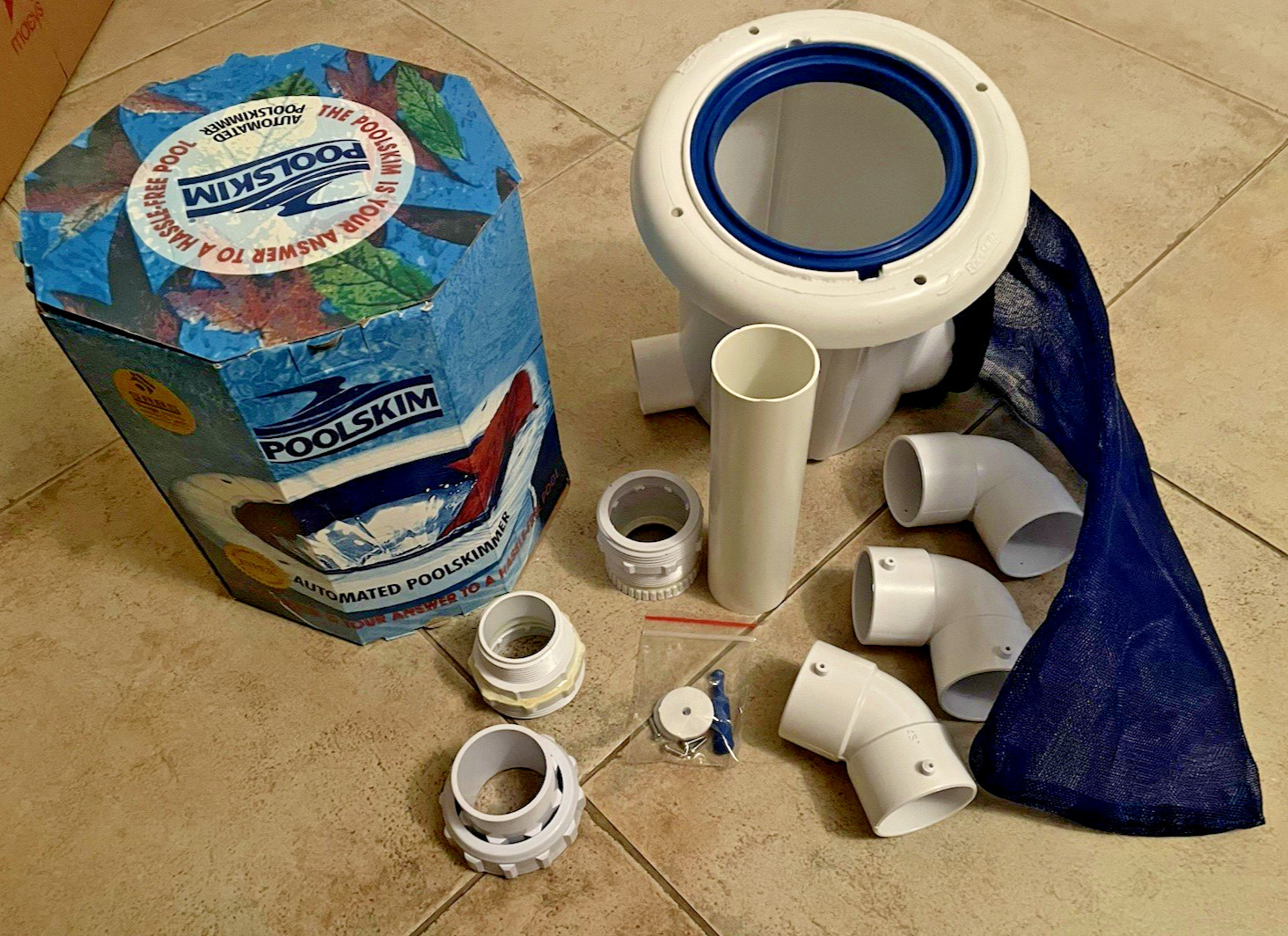 Poolskim Pool Surface Leaf Skimmer - Return Line Automated Surface Cleaner