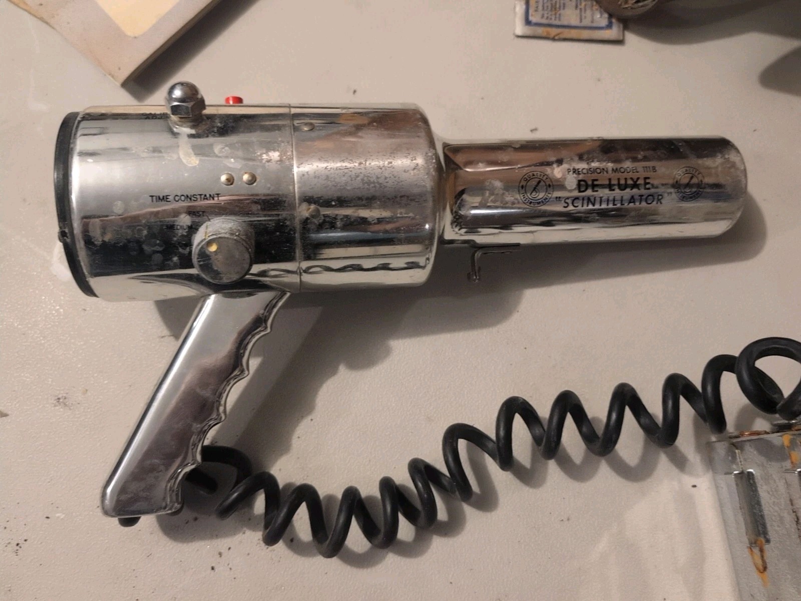 VTG AS-IS Precision Scintillator Chrome Ray Gun Radiation Detector Ghost Quack