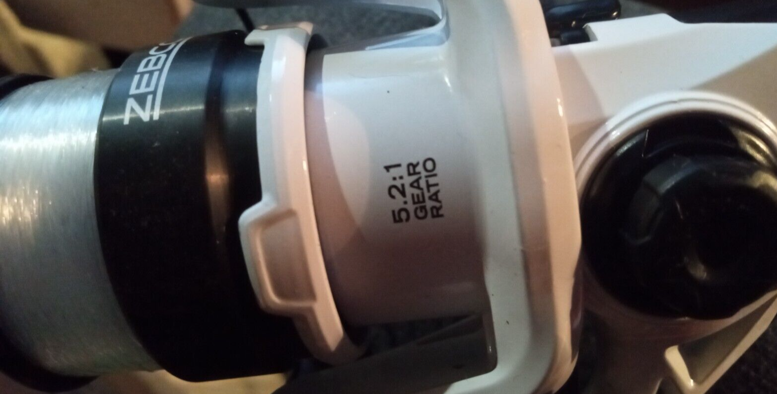 lot of 3 new Zebco Roam Spinning combo 3000 Reel w/ 6'6" Rod orange/white 5:2:1