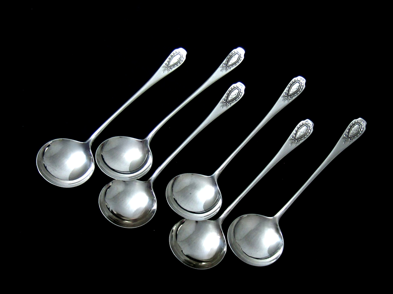 ❤️ APOLLO 1900 ALVIN STERLING BOUILLON SOUP SPOON 5 ¼”- SET 6PC