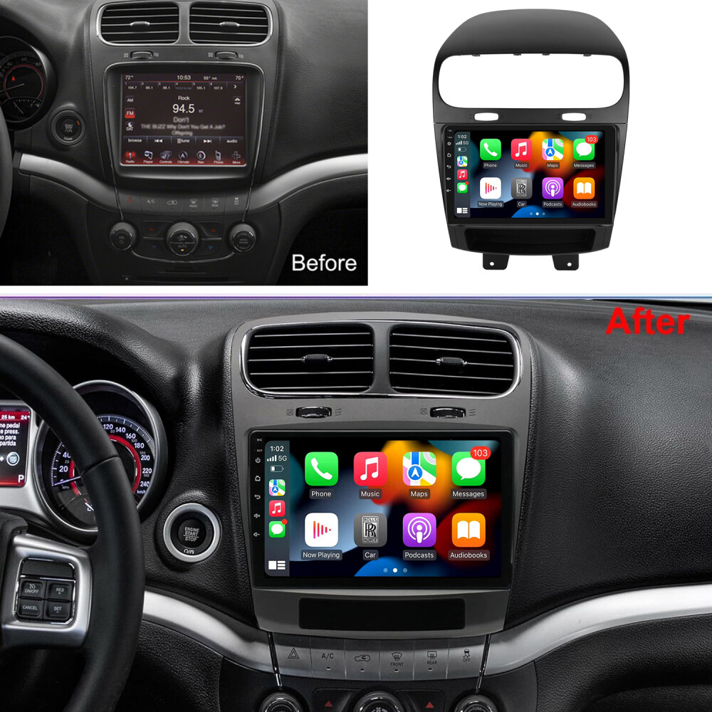 For 2012-2020 Dodge Journey Apple Carplay Car Stereo Radio GPS Android 15 2+64GB