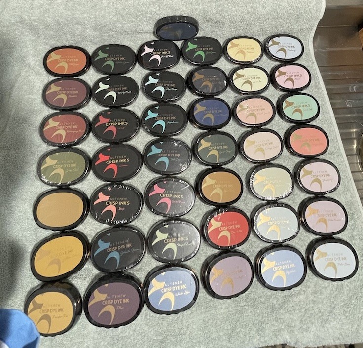 Altenew Crisp Dye Ink Pads Assorted Colors Stamping Embossing -LOT OF 43 COLORS!