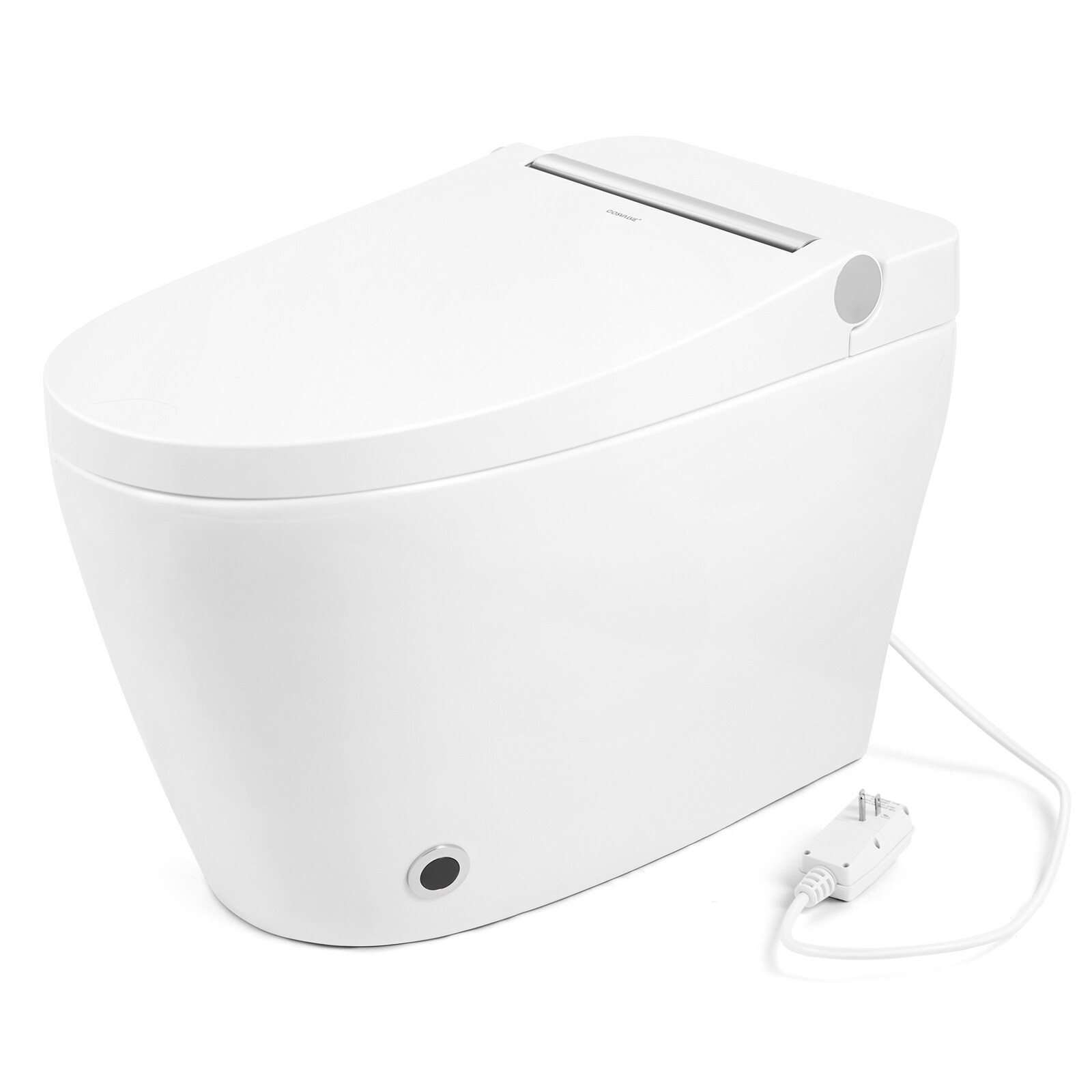 One Piece Electronic Smart Toilet Heat Auto Flush Foot Sensor Night Light