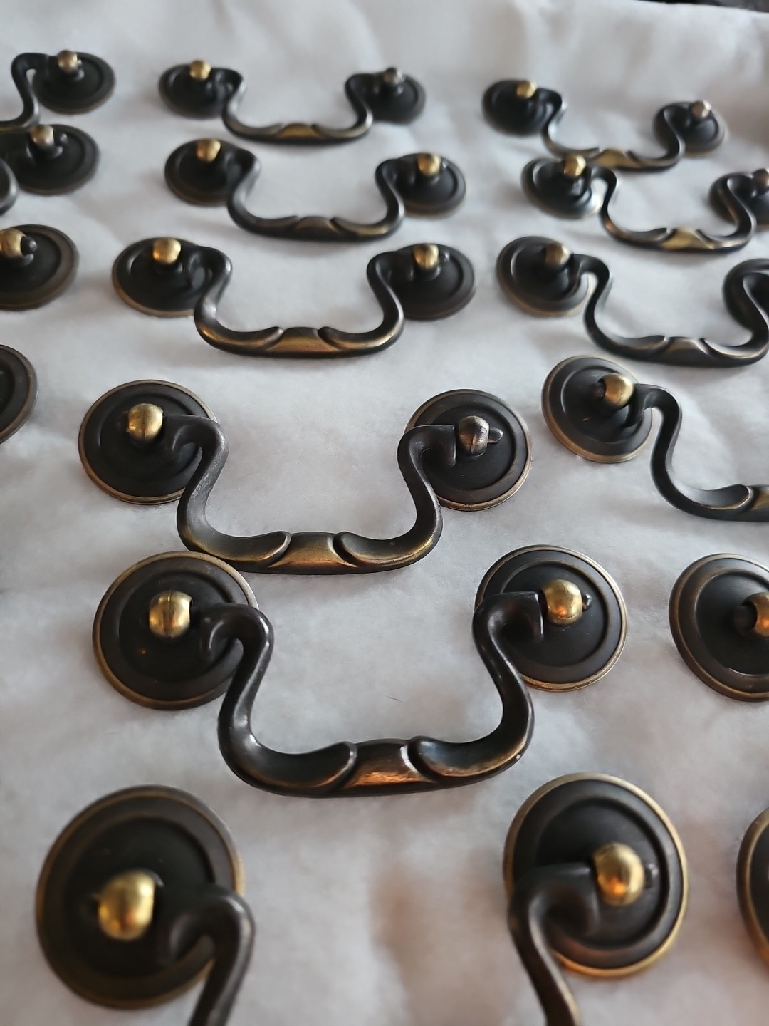 Lot of 41 KBC 4761 Bail Handle Drop Pulls 3" On Center Vintage MCM W/ Screws