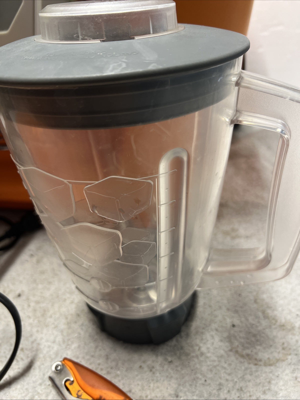 COOLEST COOLER Orange with Plates, Blender, Knife, Charger - See Notes