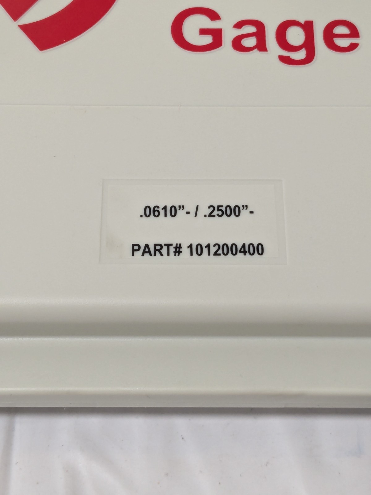 Vermont Gage 190 Pc Class ZZ Plug Gage Set: 0.061 to 0.25" Range 101200400