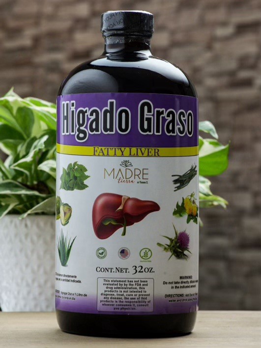 Tonico Herbal higado Graso, Limpia Y Desintoxica El Higado