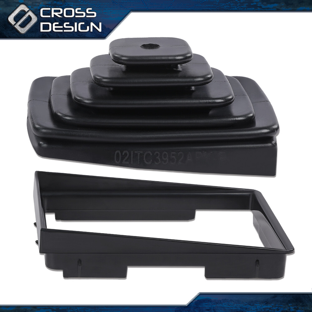 Fit For 1997-04 Jeep TJ Wrangler Manual Trans Shifter Boot & Retainer Bezel Kit
