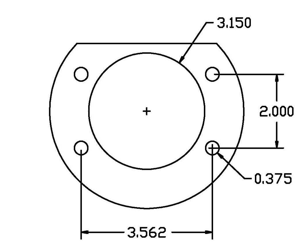 Axle Retainers Big Ford Torino 9 inch Ford with 3/8" bolt holes - pair