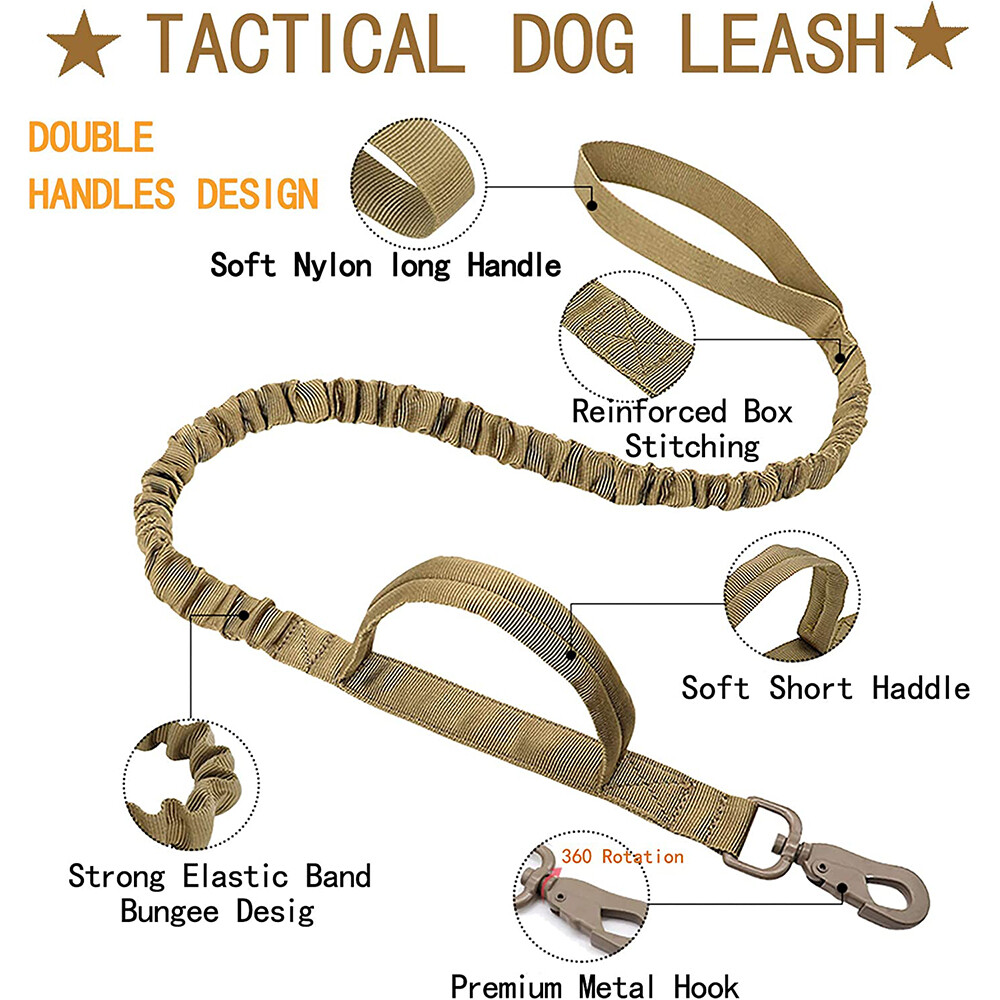 Tactical Dog Harness with Handle Large Military Working Dog Vest for Training