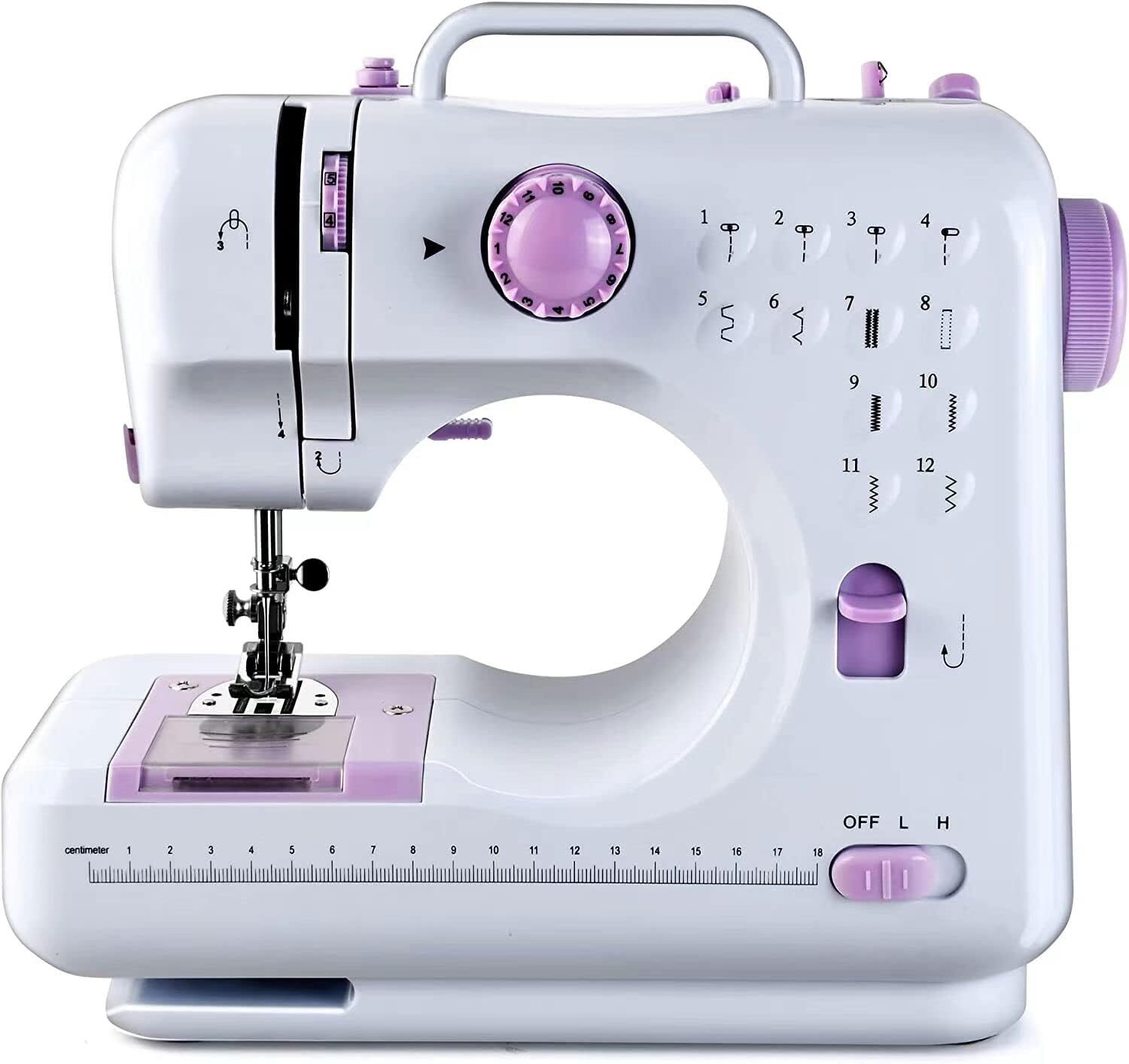 Electric Sewing Machine Portable Crafting Mending Machine 12 Built-In Stitches