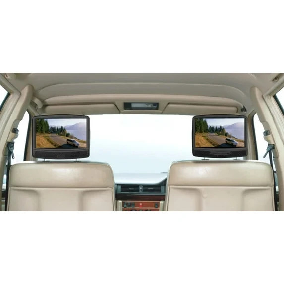 RCA 10 Inch Dual 2 Screens Mobile DVD System Remote Control Headrest Car Adapter