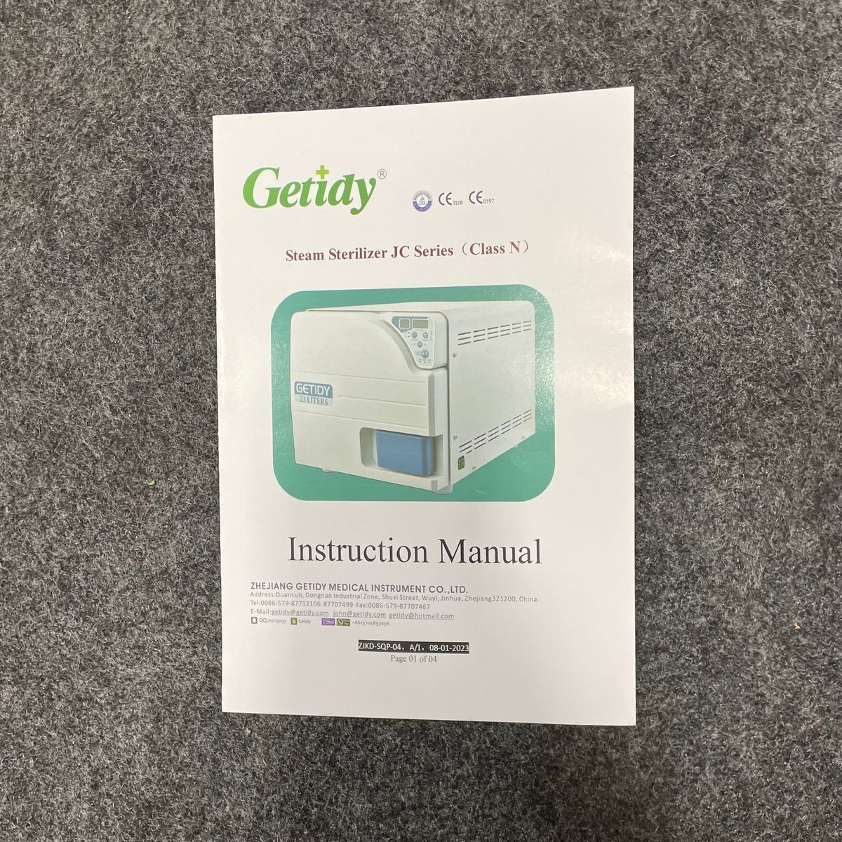 GETIDY JCH-18 Steam Sterilizer JC Series, 18 Liters, Used*