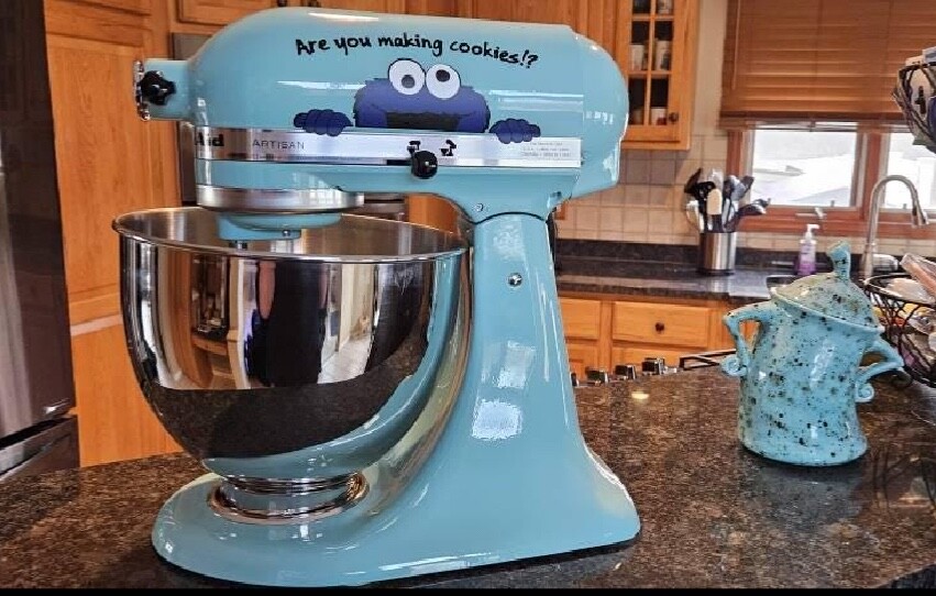 Cookie Monster & Are You Making Cookies Kitchen Aid Mixer Decal Easy Baking