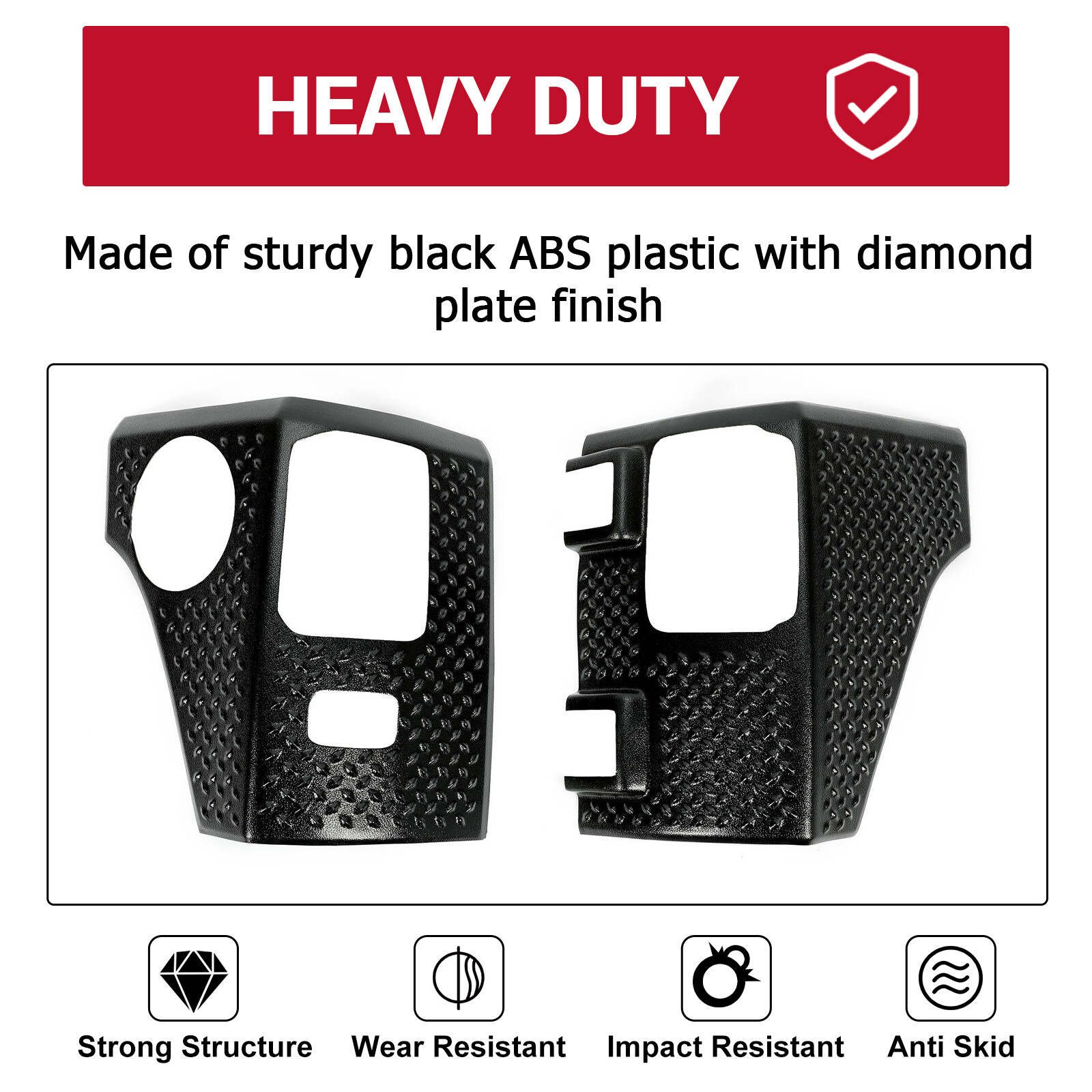 Rear Corner Guard Body Armor Tail light Cover for Jeep Wrangler JK JKU 2007-2018