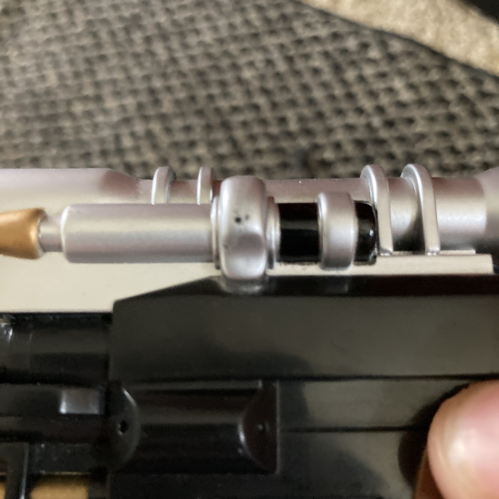 Vintage STAR WARS 7 inch HAN SOLO BLASTER Pistol LASER LIGHT SOUND HASBRO TOY