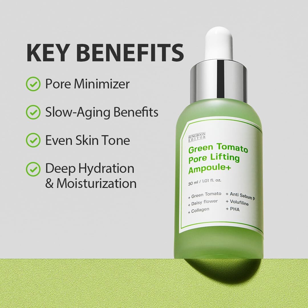 [ SUNGBOON EDITOR ] Green Tomato Pore Lifting Ampoule+ 30ml/1.01fl.oz