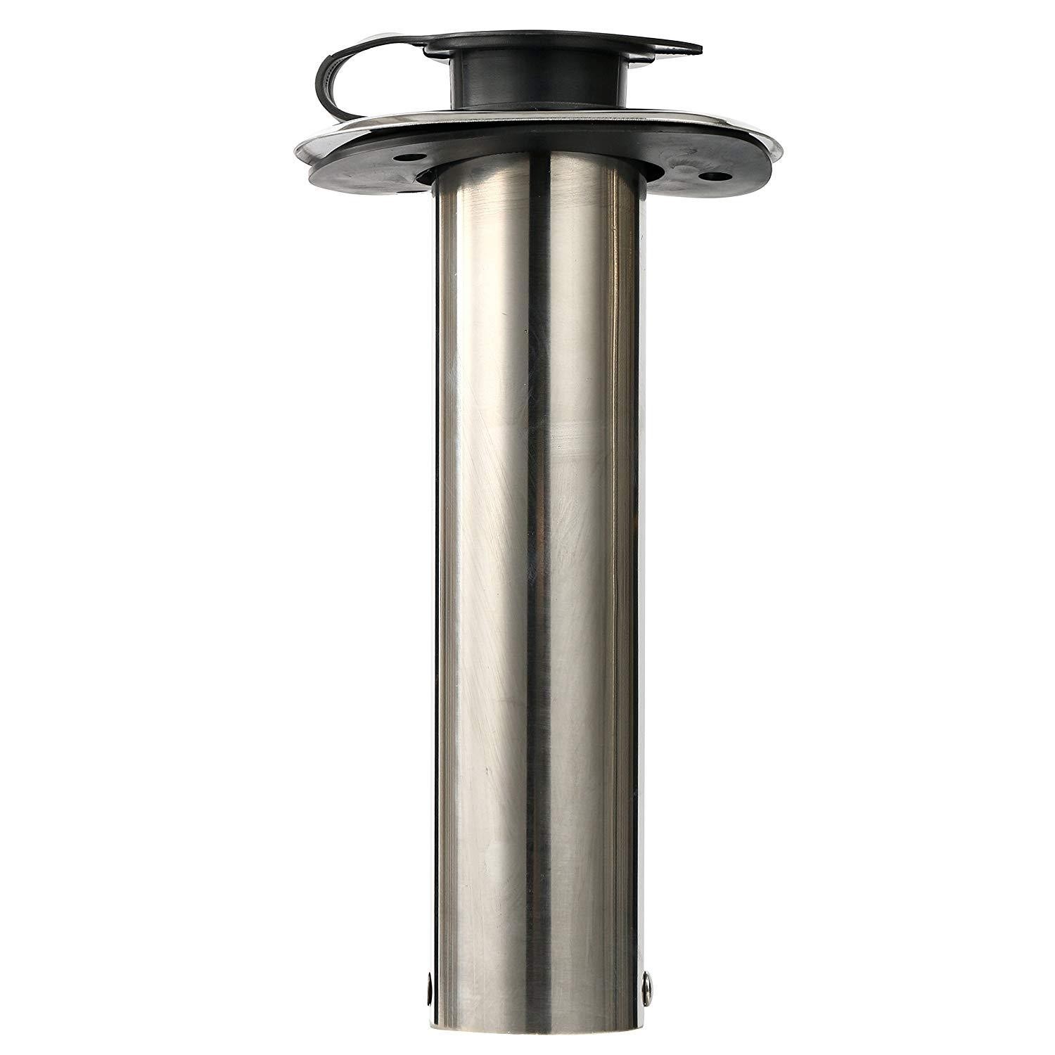 Amarine Made 4 Pack 90 Degree Boat Marine Stainless Steel Fishing Rod Holder