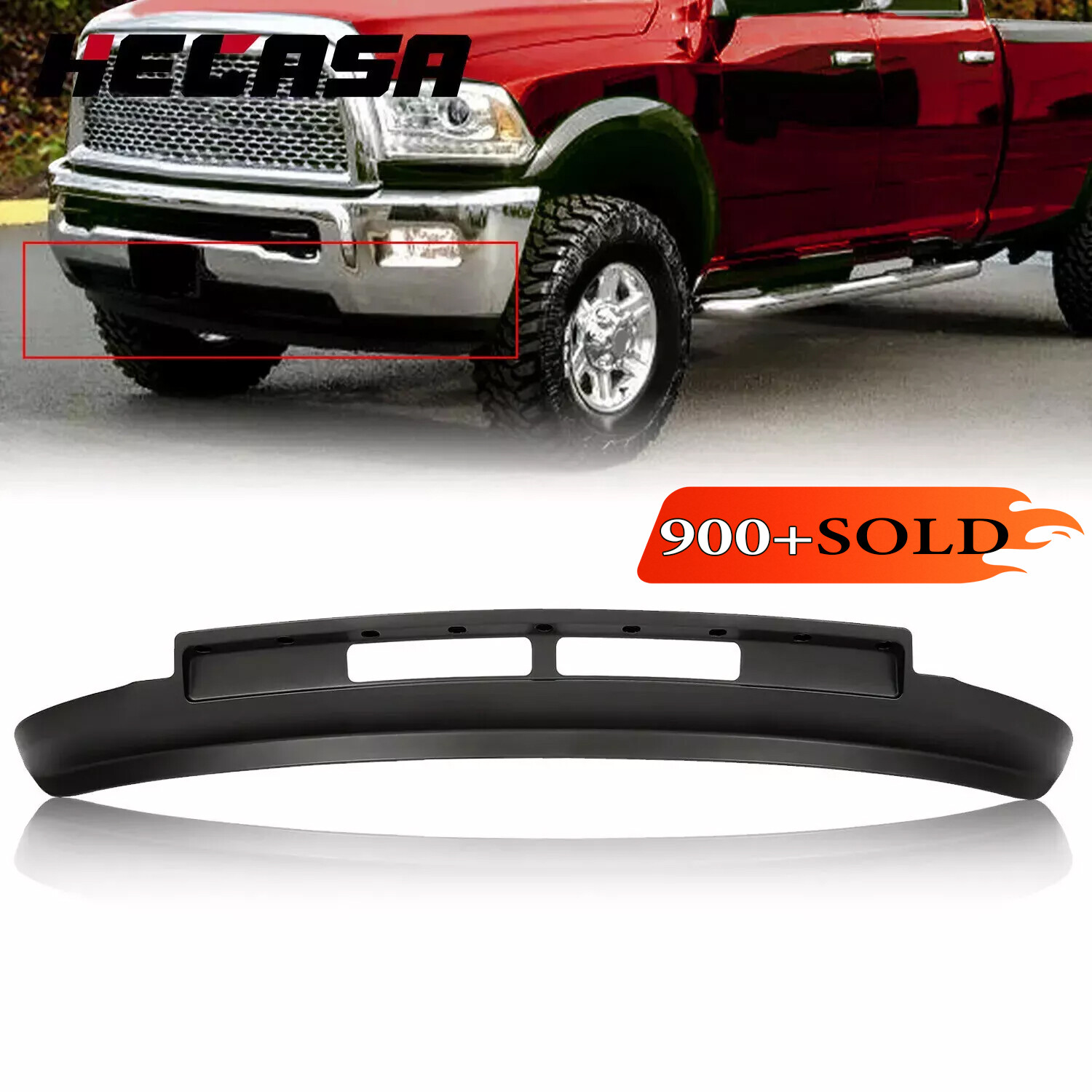 Front Lower Bumper Valance Panel For 2013-2018 Dodge Ram 2500 3500 Pickup Black