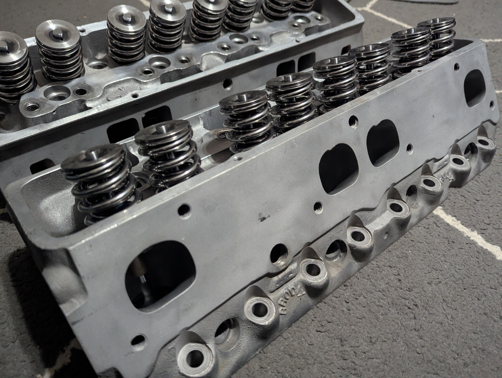 Set Of Fresh Brodix ASCS 11X Sprint Car Cylinder Heads