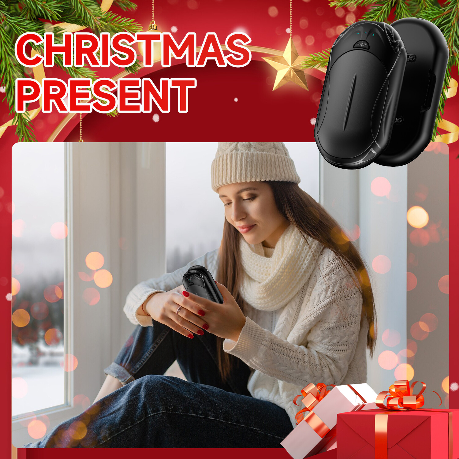 Hand Warmers Rechargeable 2 Pack, 3 Heat Levels (95–131°F) Best Gift