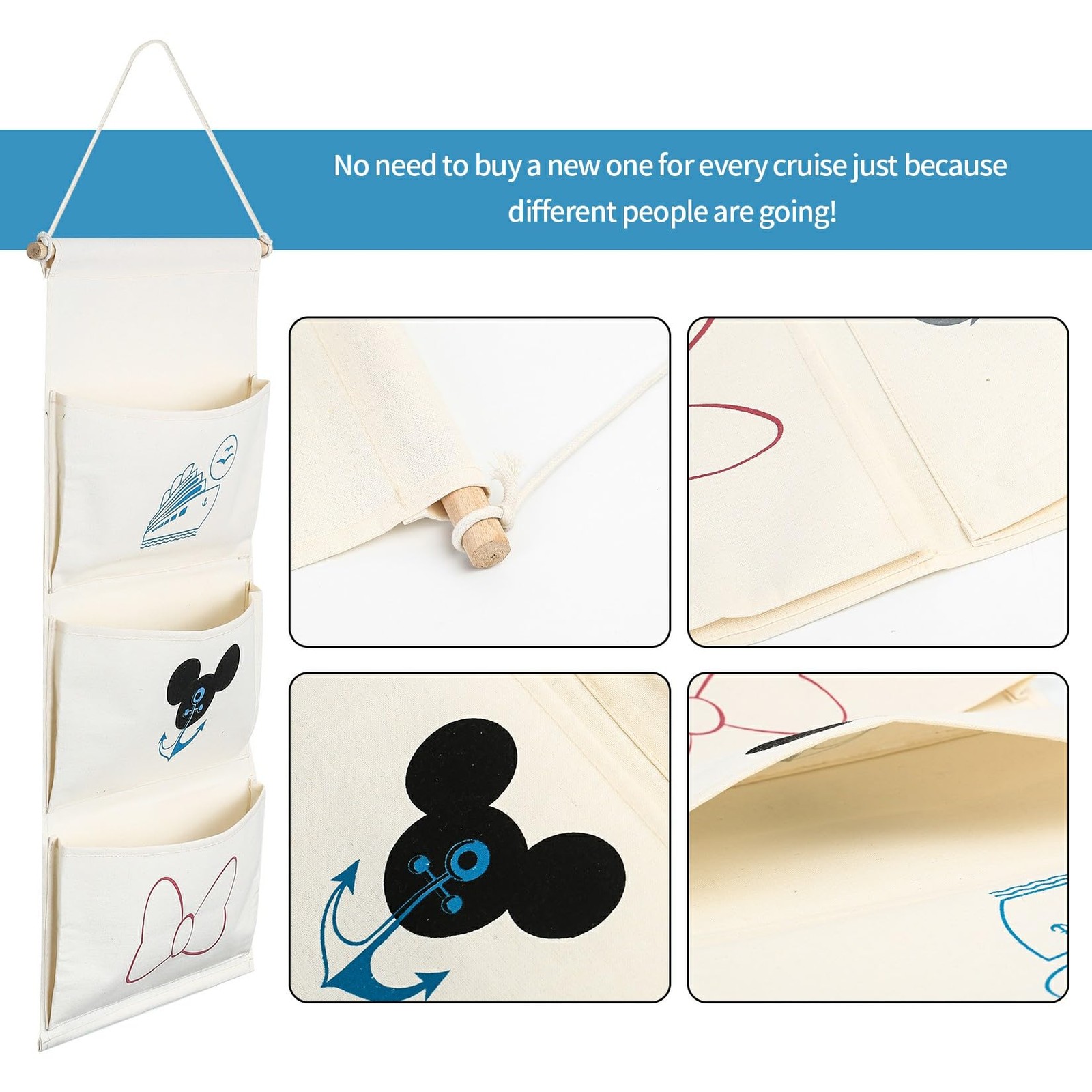 2025 Cruise Essential Fish Extender Pixie Dust Gift Hanger 3-pockets Gift Exc...