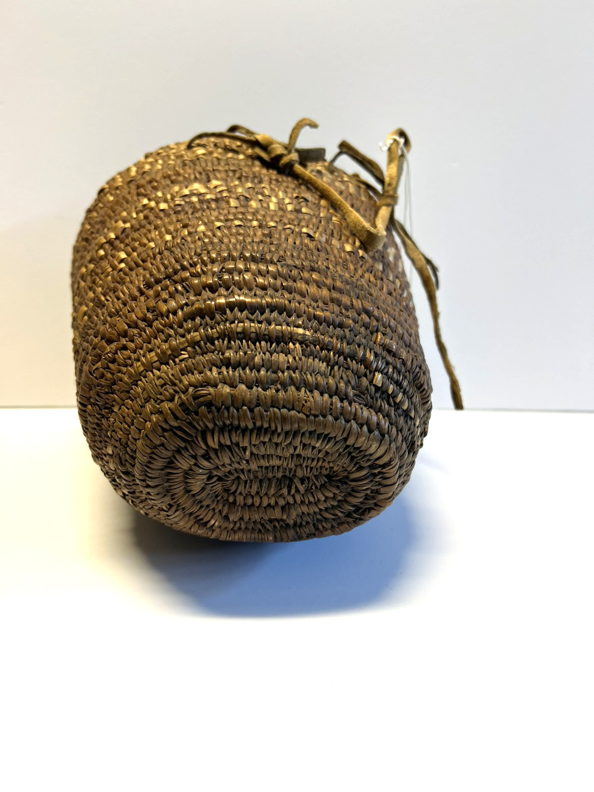 Original Antique Native American Indian Berry Basket; Late 1880's-1900; Lot # C9