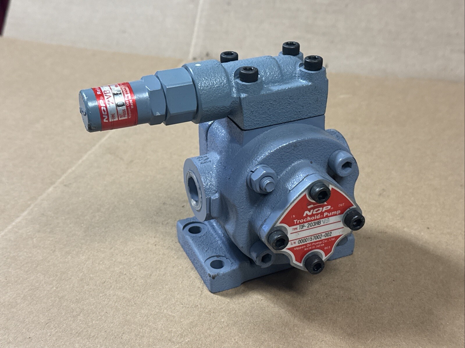 NEW NOP Nippon TOP-203HB VB Trochoid Oil Pump 2VB 2L Relief WARRANTY FAST SHIP