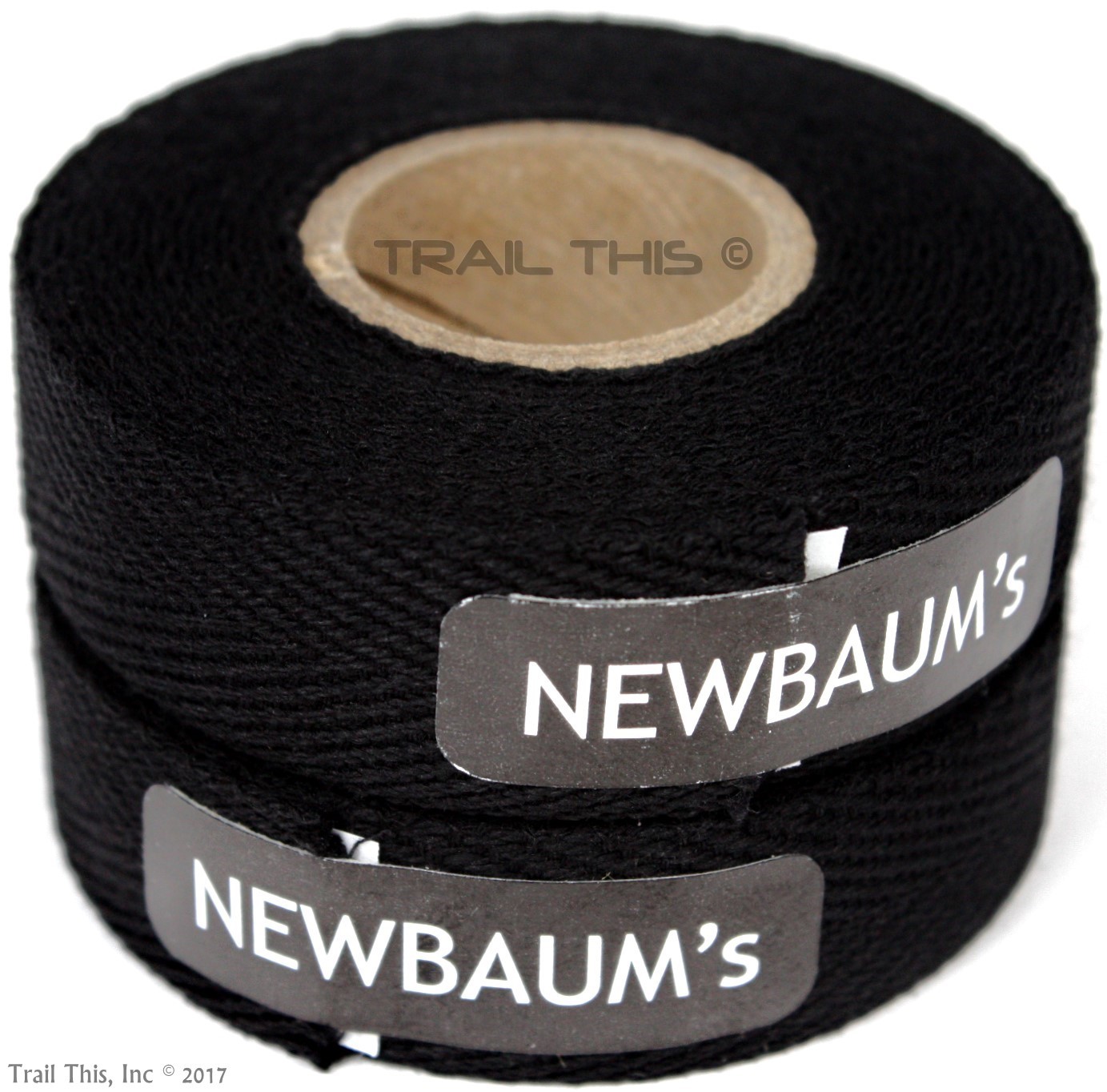 2-Rolls Newbaum's  Black Cotton Cloth Road Bike Handlebar Bar Tape Wrap Newbaums