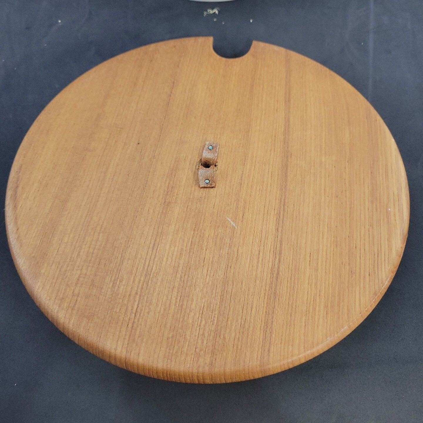 Buckeberg Punch Set Ceramic with Teak Lid and Plastic Ladle Modern