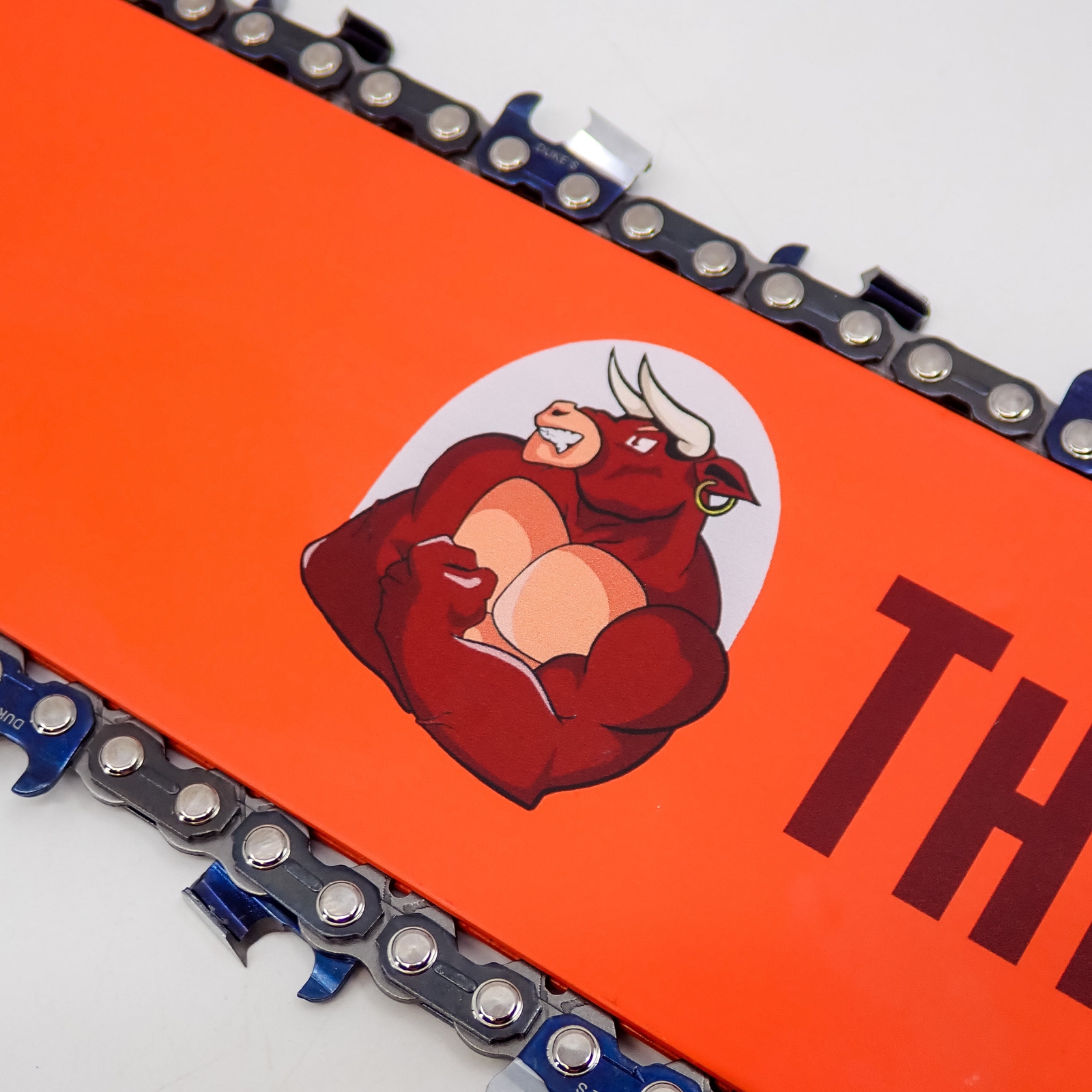 THE DUKE'S BAR AND FULL CHISEL HARD CHROME CHAIN COMBO