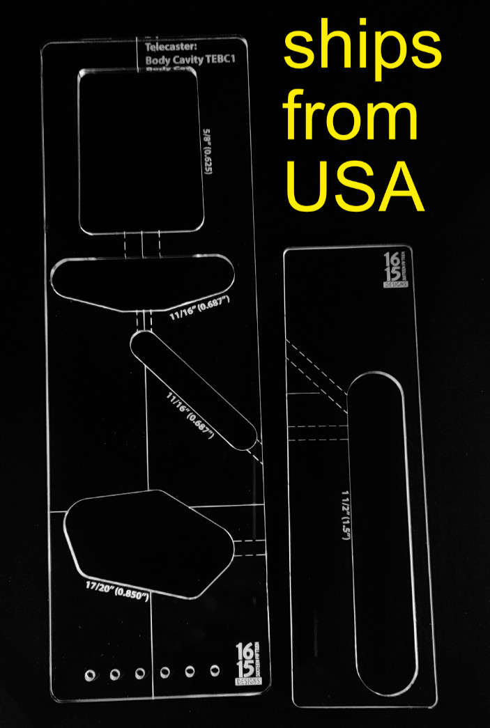 Acrylic Telecaster Routing Template - 1615 Designs