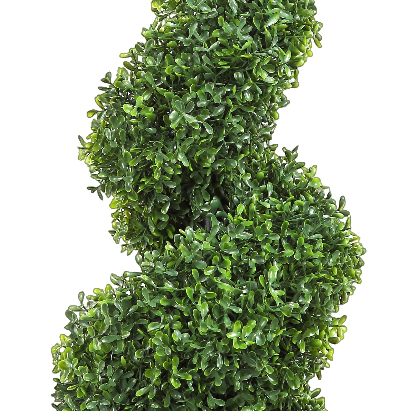 2 Pack 3' Artificial Boxwood Spiral Topiary Tree UV Home Decor Indoor Outdoor