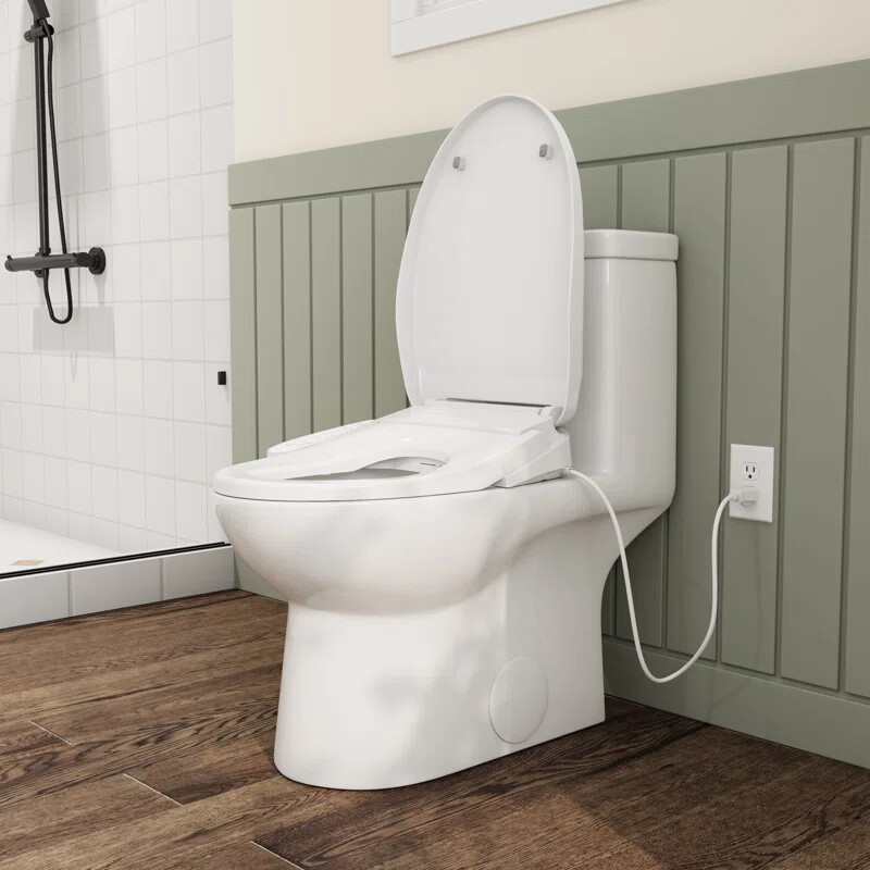 HOROW elongated Bidet smart Toilet Seat With Heated and Dryer Warm Water Flush