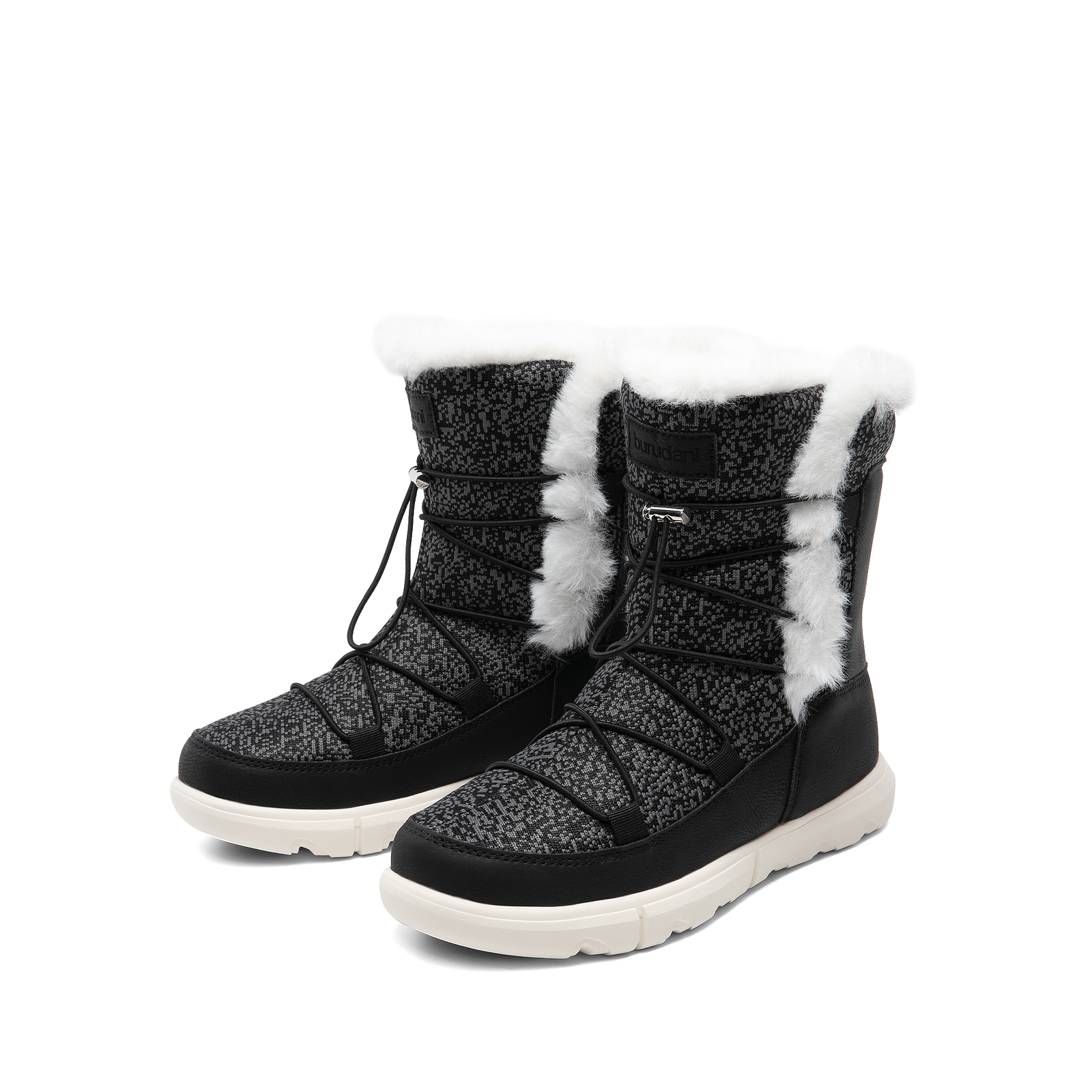 Women's Winter Snow Boots Fur Lining Lace-Up Casual Boots