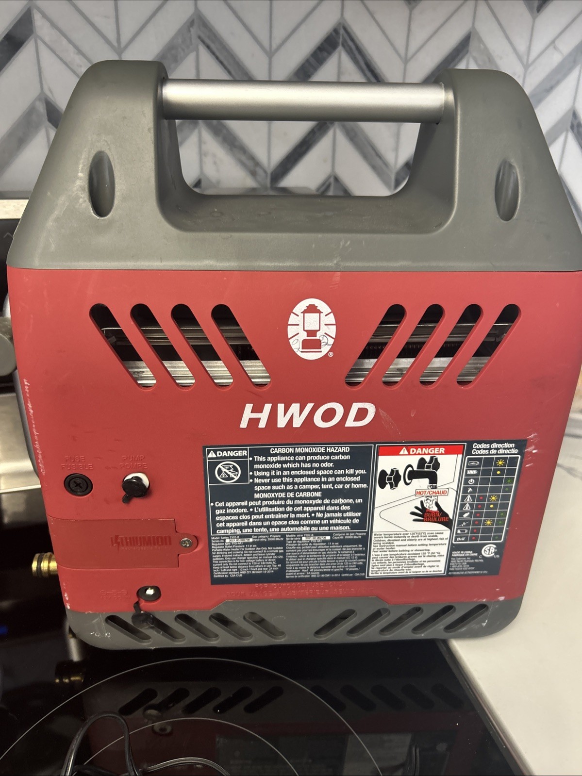 2 Coleman HWOD H2Oasis Portable Water Heater On-Demand Hot Water. Untested! Read