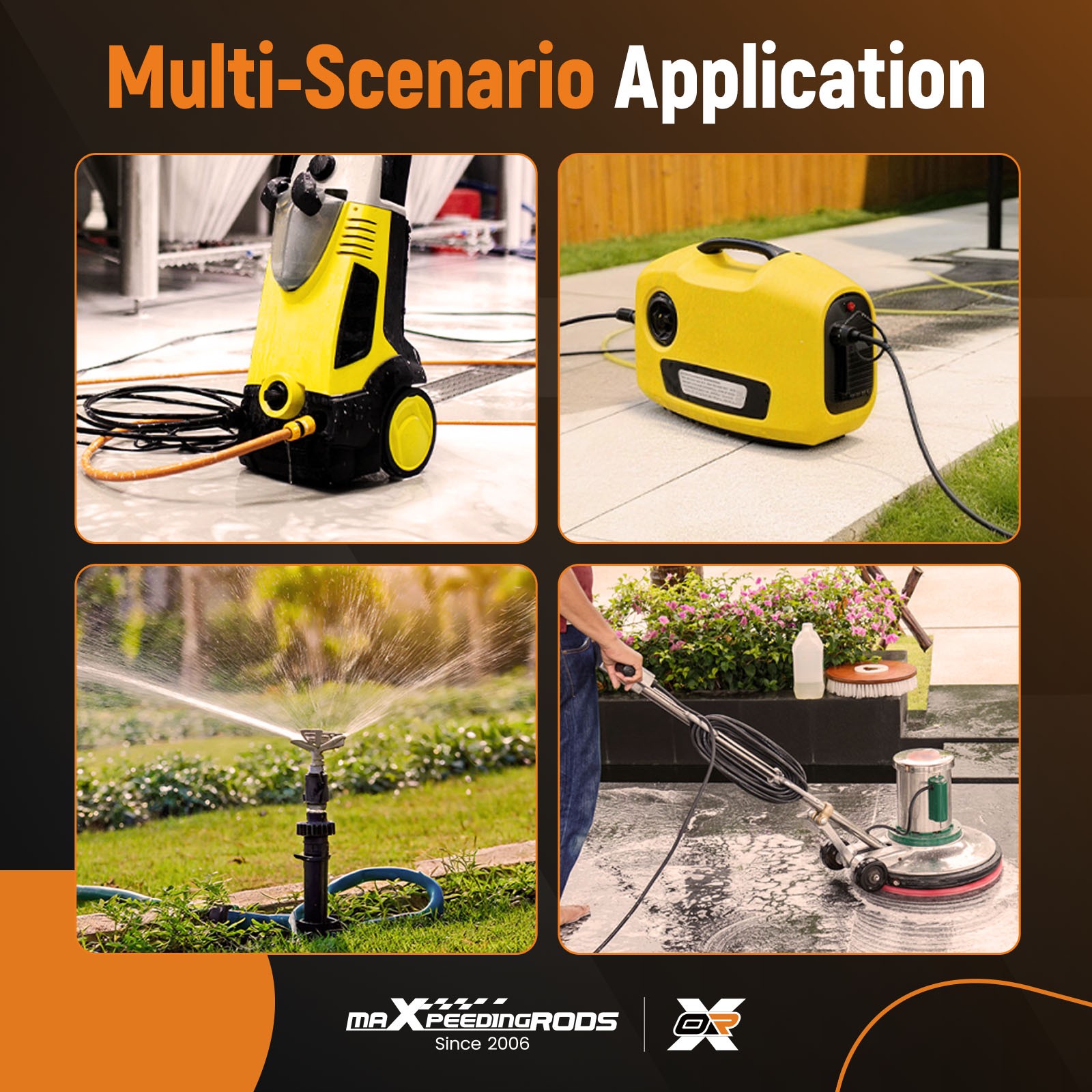 8PC Pressure Washer Quick Connect Adapter Kit M22-14mm Stainless Steel