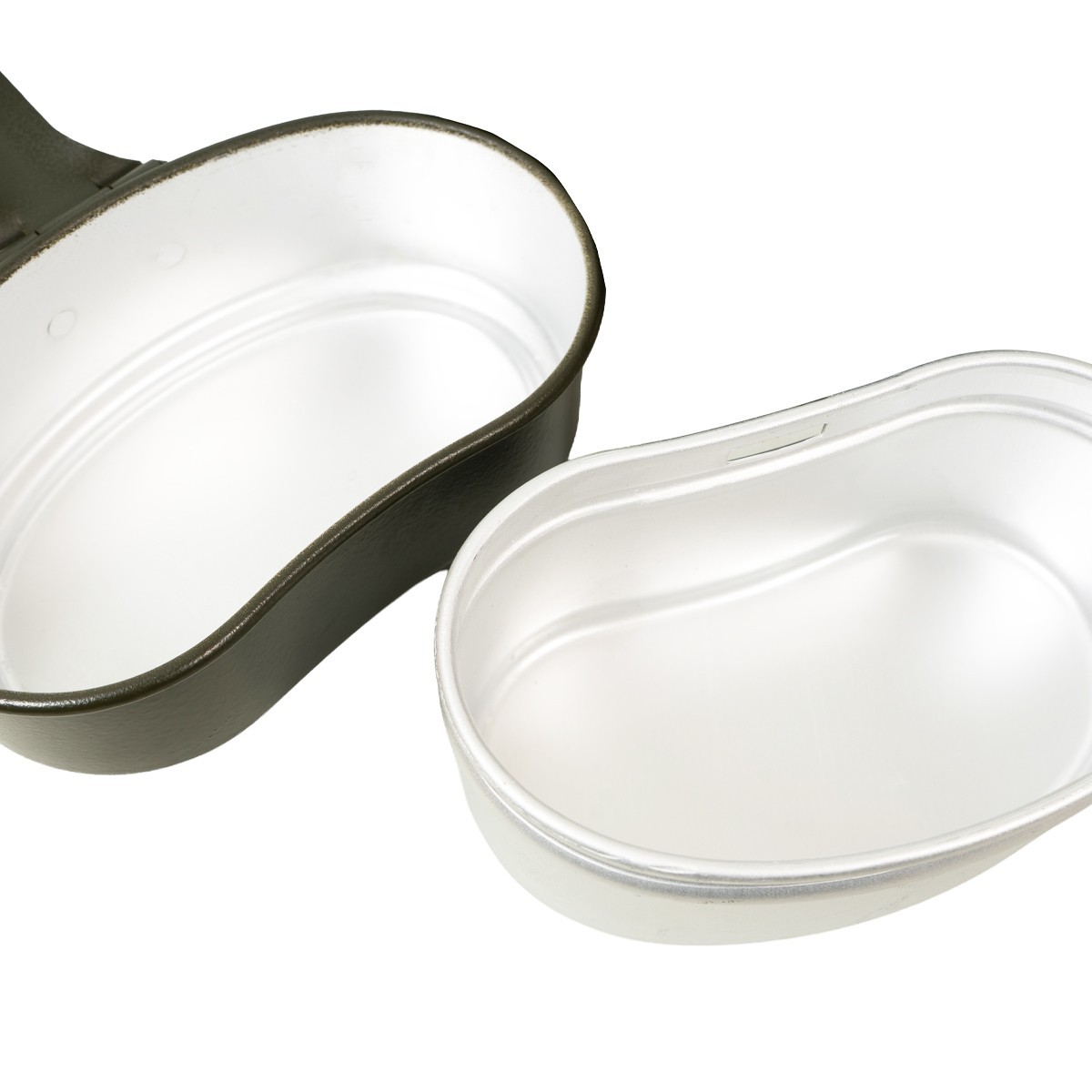 Original Italian Army Mess Tins - Olive - New Unissued - Military Surplus Cans