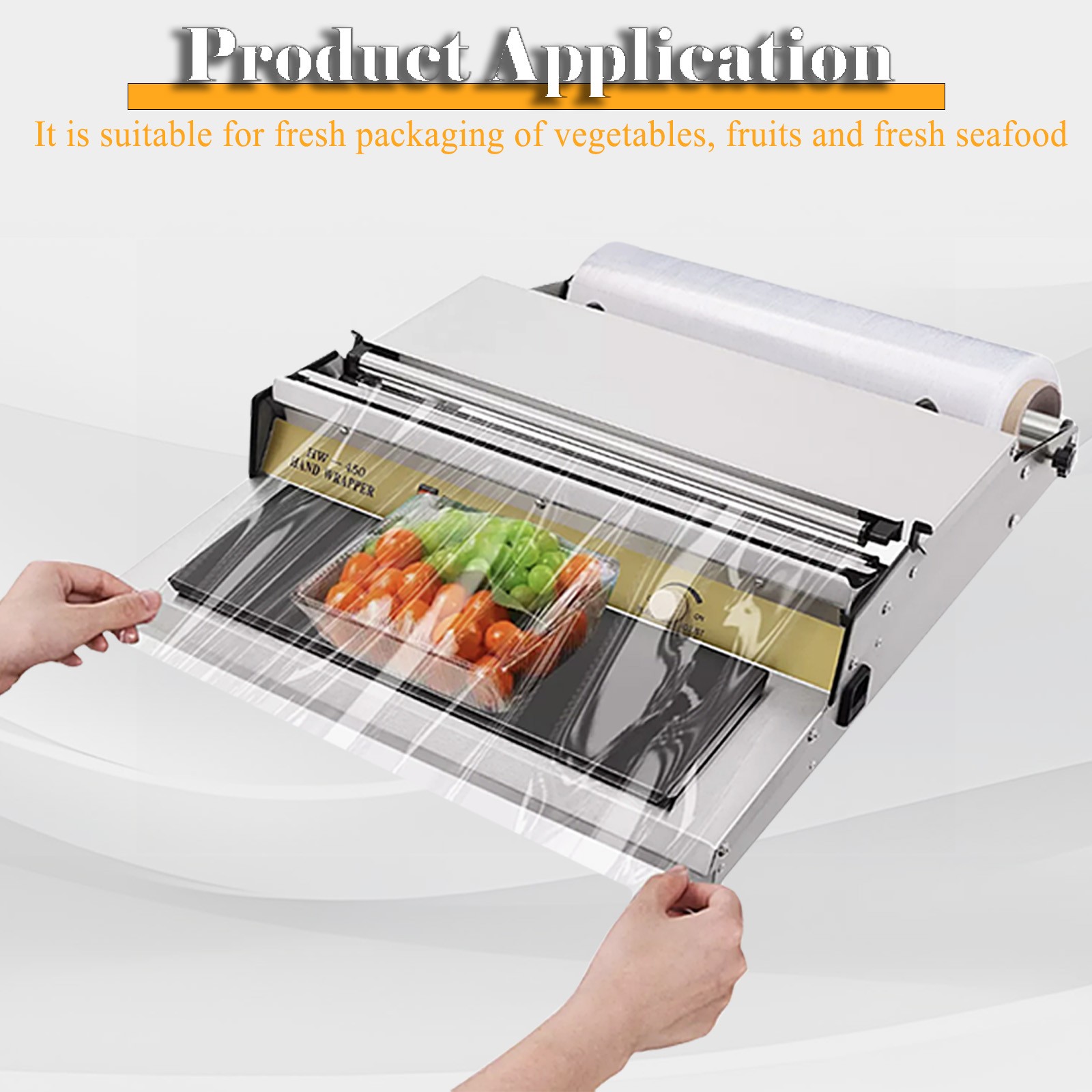 Wrapping Machine Packing Machine Hand Fresh Plastic Film Wrapper for Food