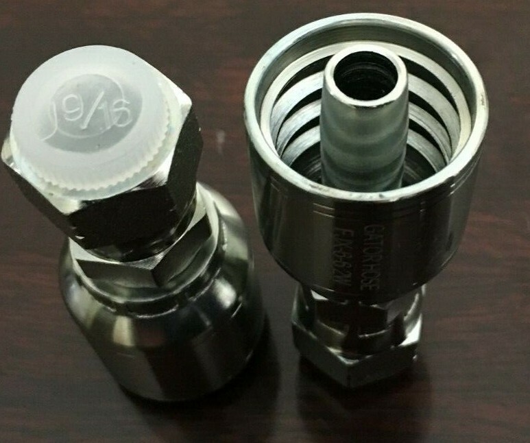 "10 PK FJX-06-06 3/8" Hydraulic Hose x 3/8" JIC Female Swivel Fitting 10643-6-6