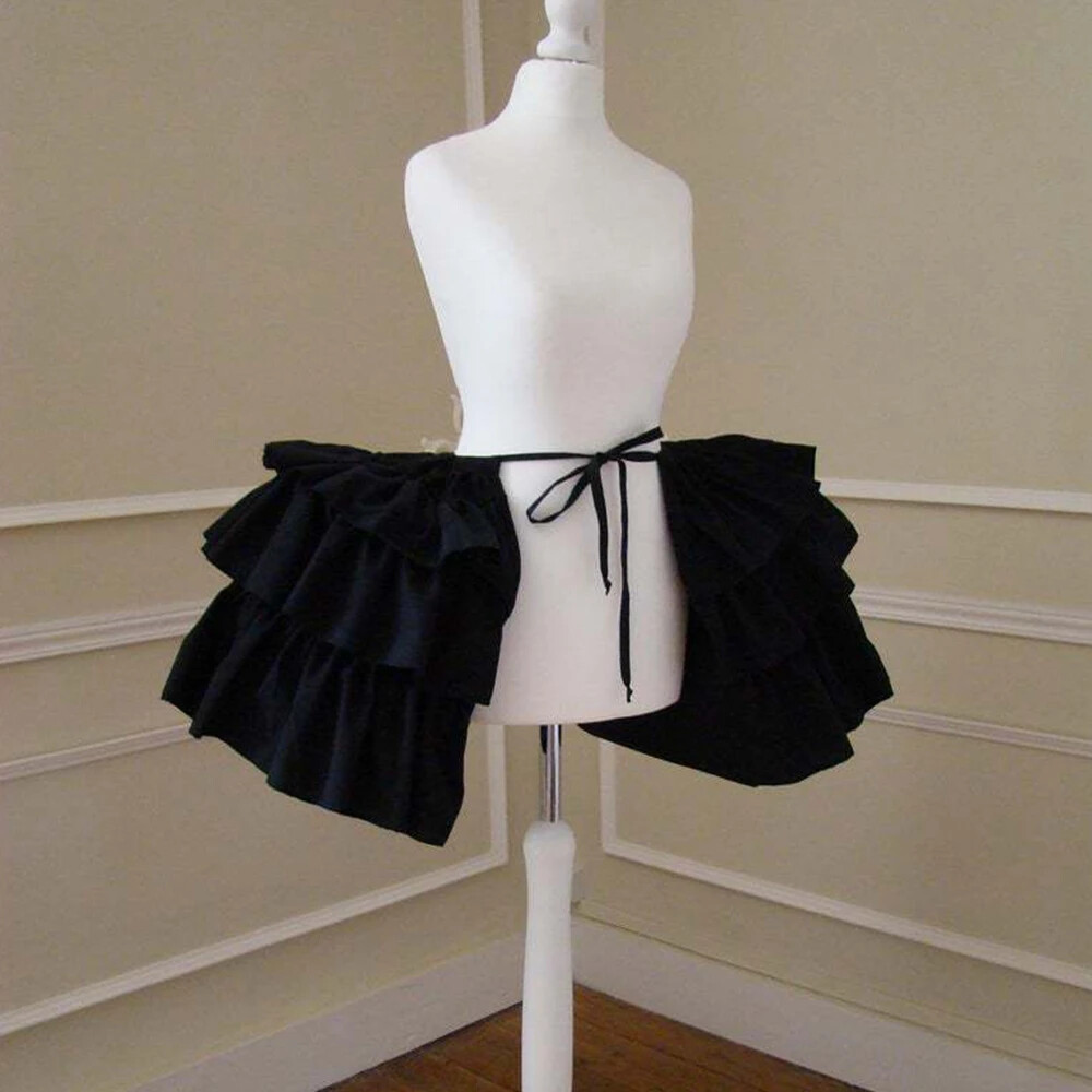 Hot New Women Bustle Hoops Ruffled Cages Skirt Cosplay Lolita Underskirt