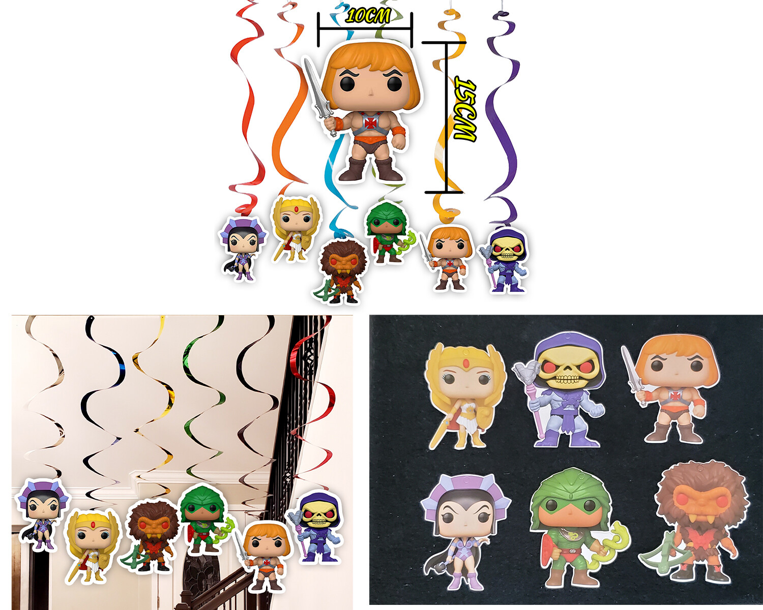 Heman she ra masters plate birthday party supplies favor centerpiece decoration