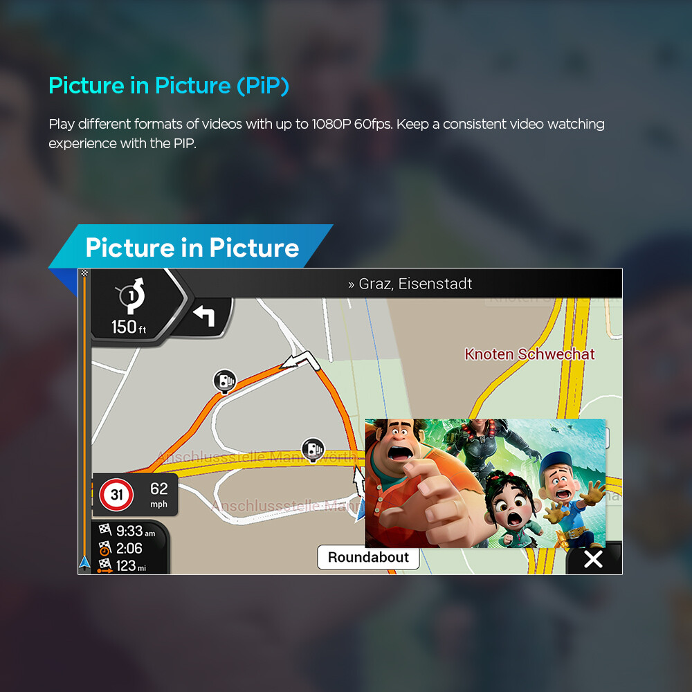 12.8" Rotatable Octa Core Android 14 Car Stereo Radio 2 DIN QLED 4G LTE 8+128GB