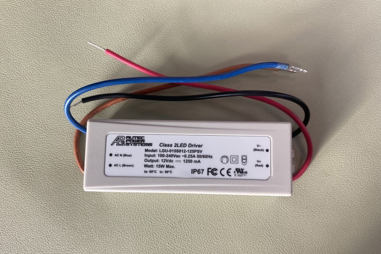 Autec 15W LED Driver 12V 1.25A AC/DC Constant Voltage IP67 Power Supply