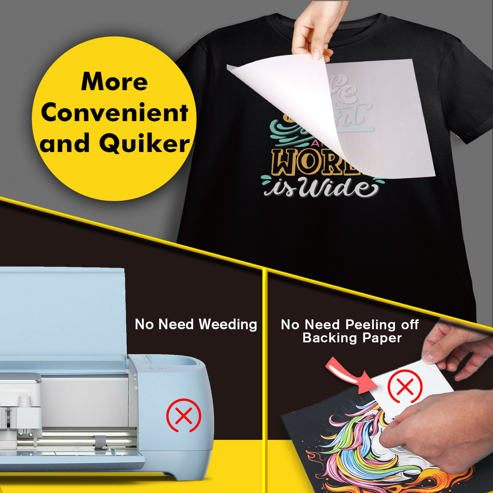 120PK A-SUB DTF Film Paper A4 Clear Subliamtion Paper PET Transfer Film 8.3x11.7